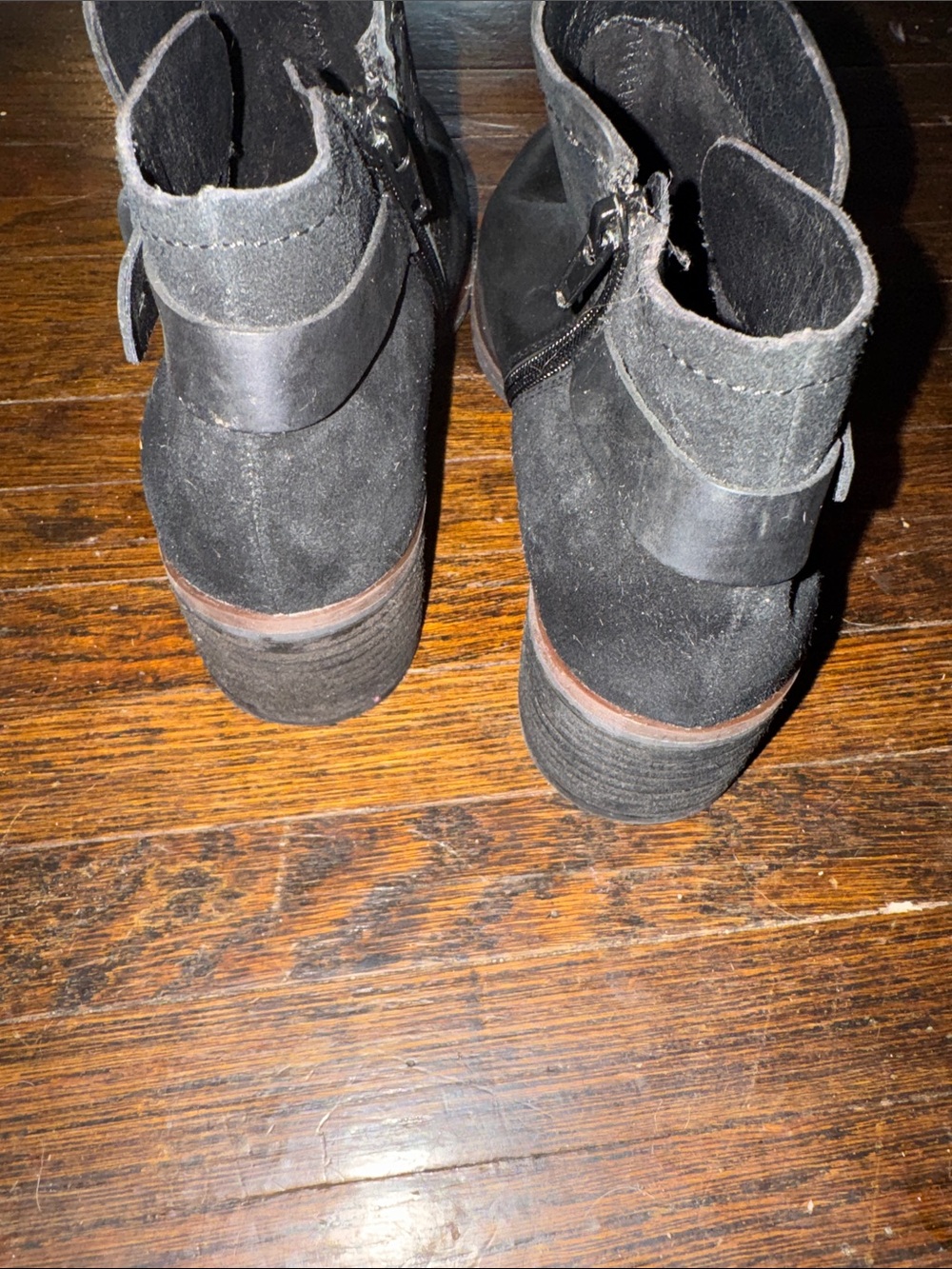 Kork-Ease Black Leather Ankle Booties - Picture 3 of 4